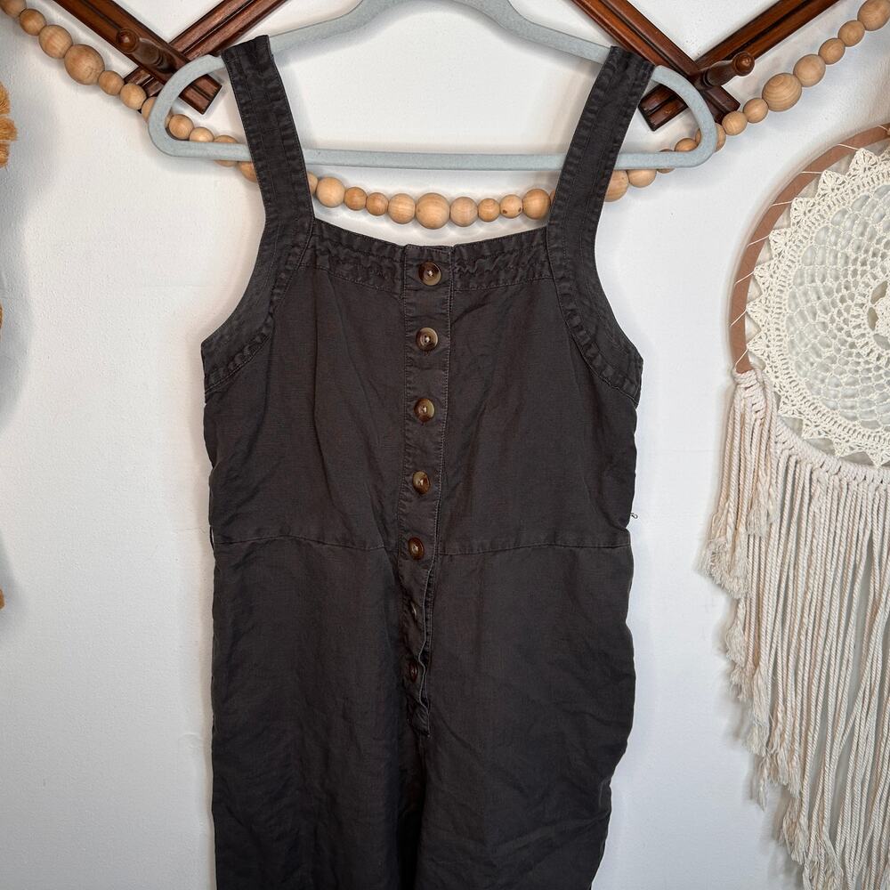 Lucky Brand Gray Button Overalls